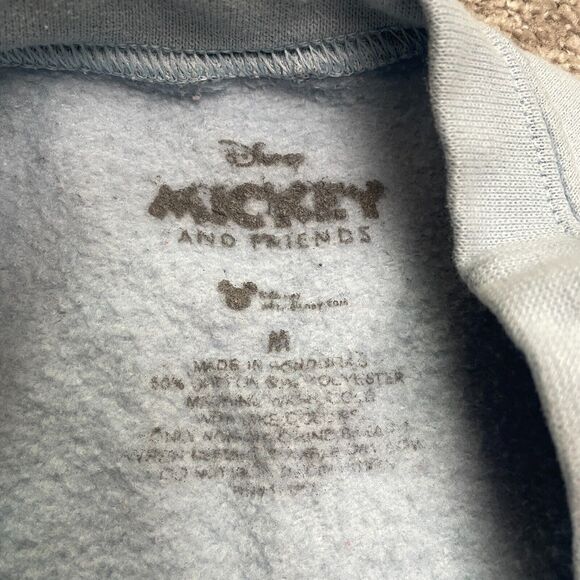 Disney Mickey And Friends Sweatshirt Womens Medium Blue Graphic Pullover Casual - Picture 5 of 12